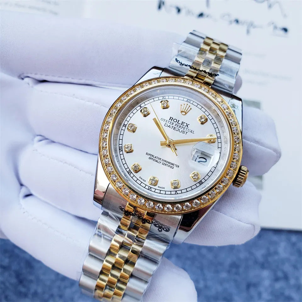 Rolex Diamond Bezel Datejust - Hình 7