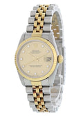 datejust dial Rolex Two-Tone Diamond Champagne