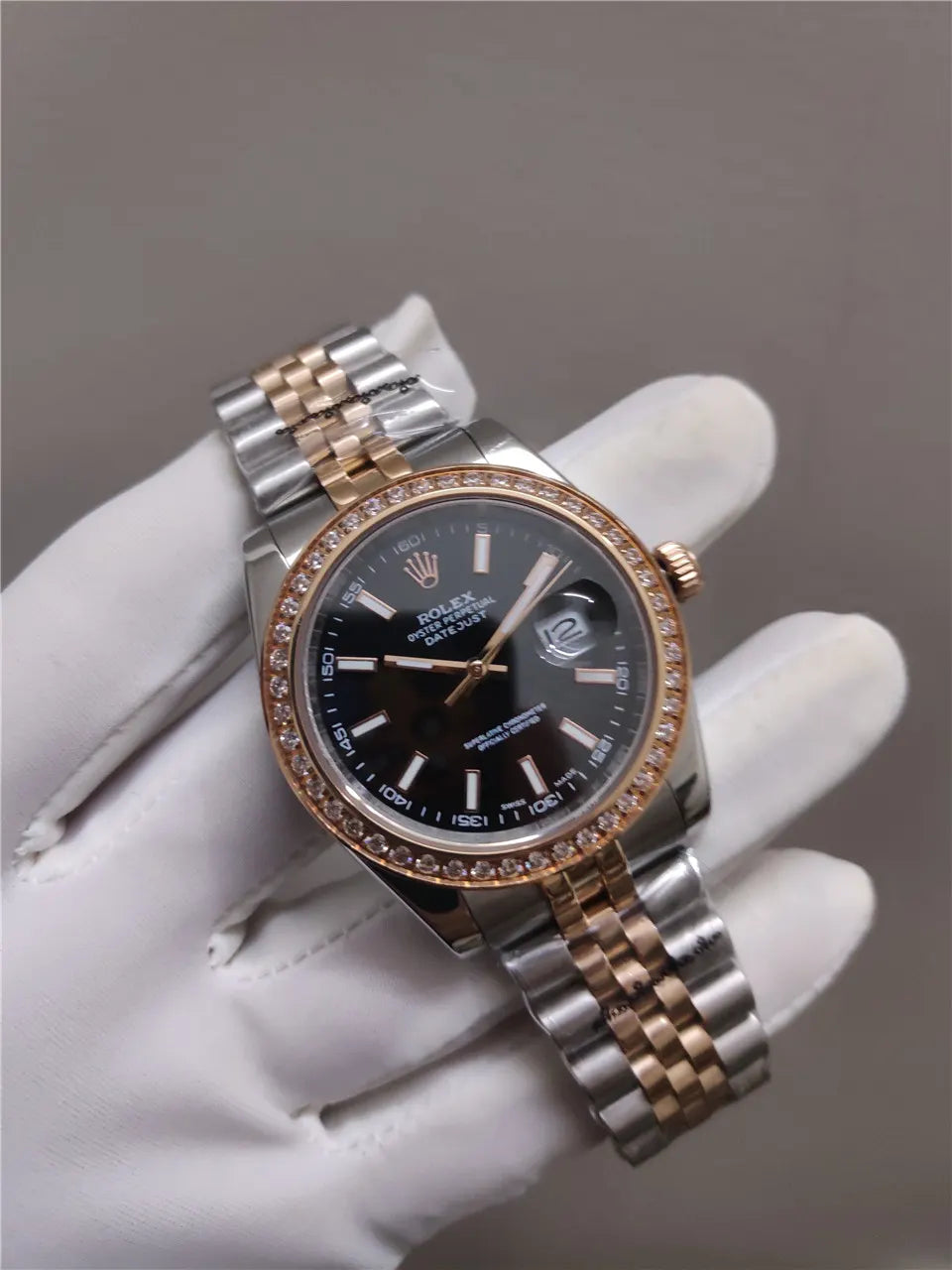 Rolex Datejust Diamond Bezel Two-Tone