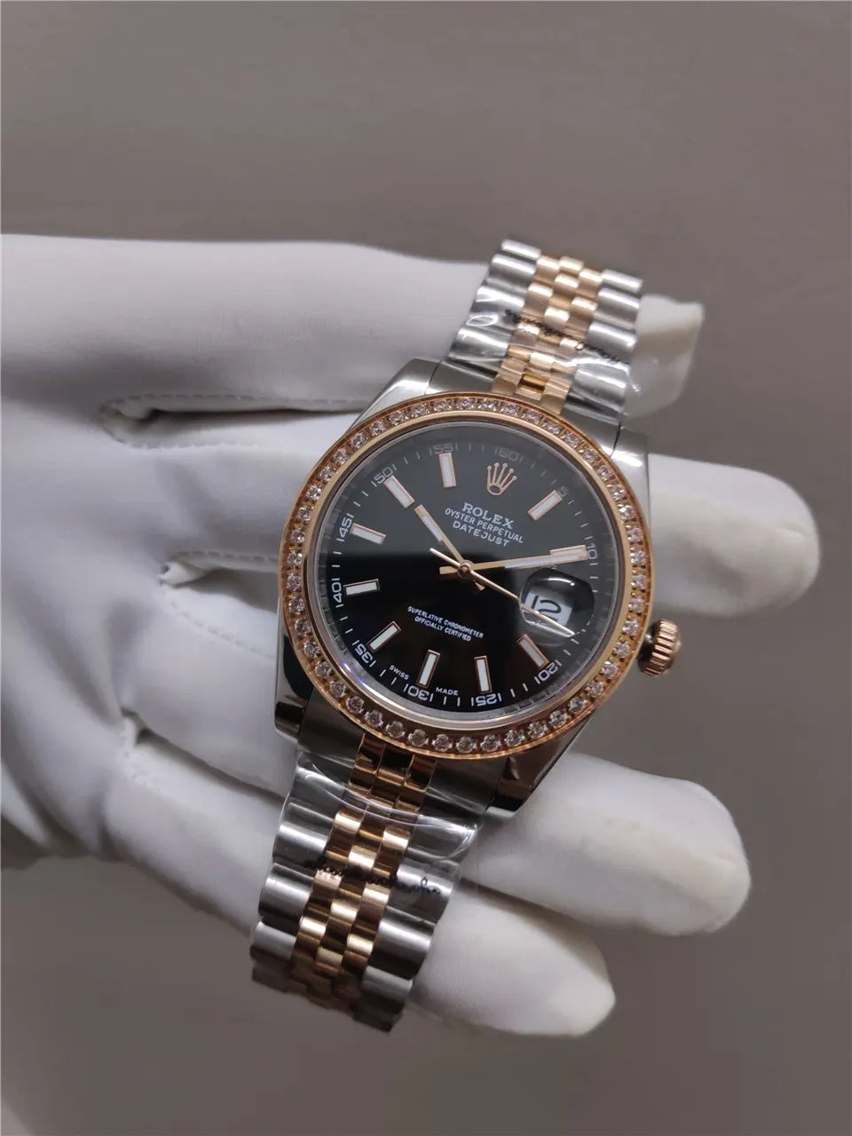 Rolex Datejust Diamond Bezel Two-Tone - Hình 2