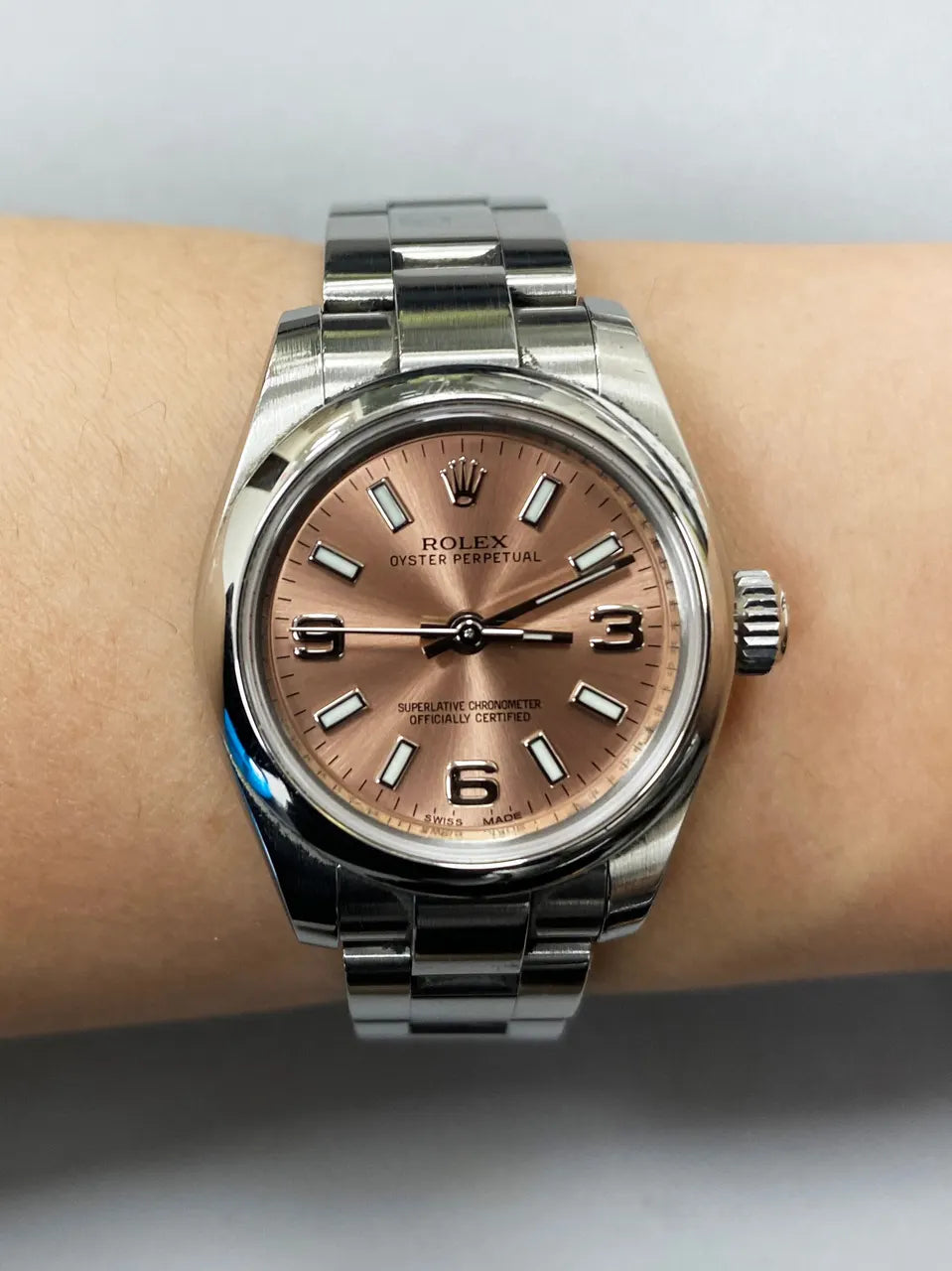Rolex Coral Dial Steel - Hình 8
