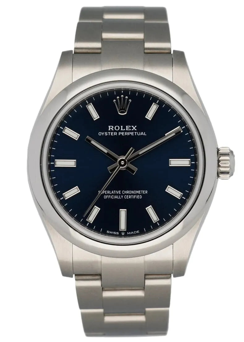 Rolex Oyster Perpetual Blue Dial - Hình 5