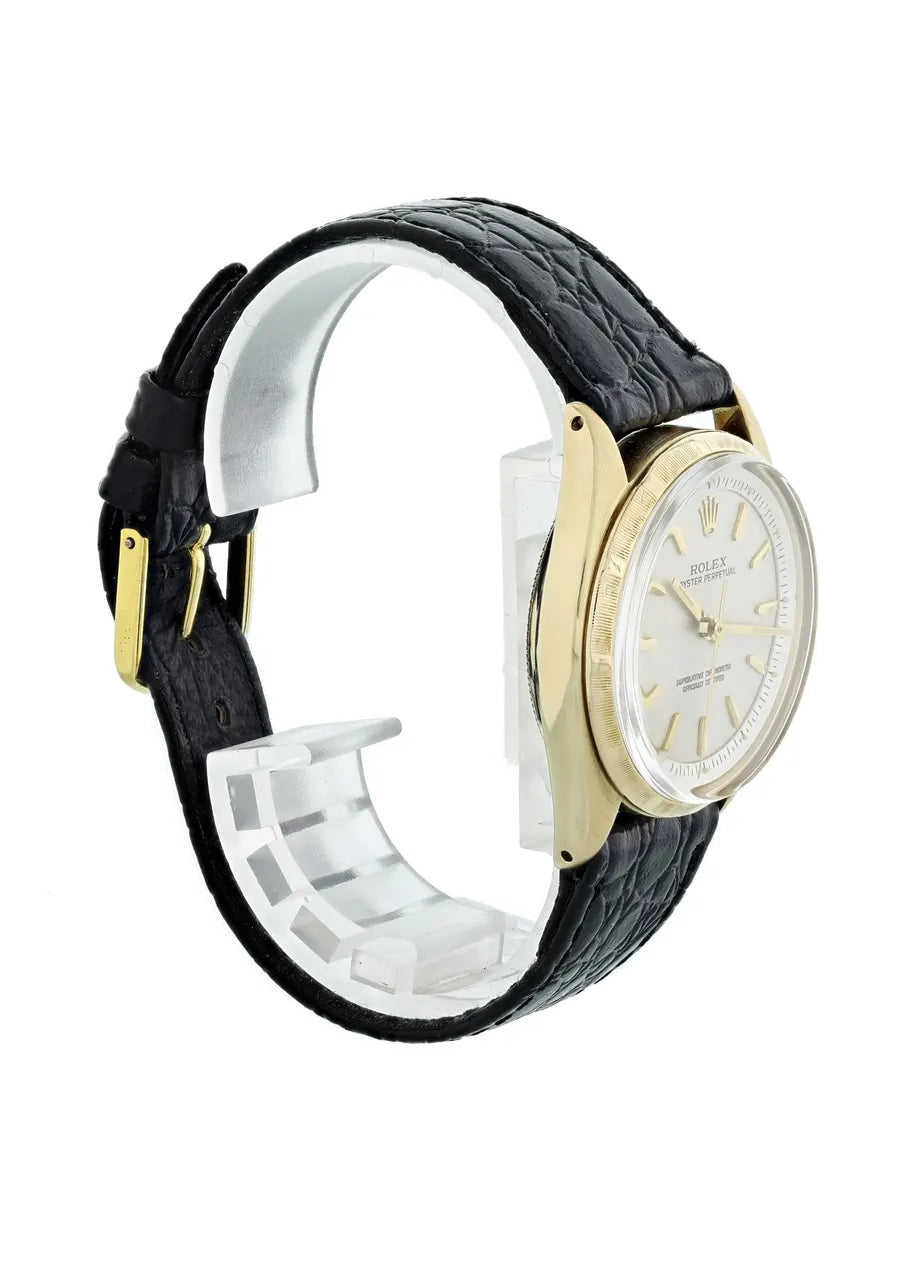 black Rolex Oyster Perpetual Gold - Hình 4