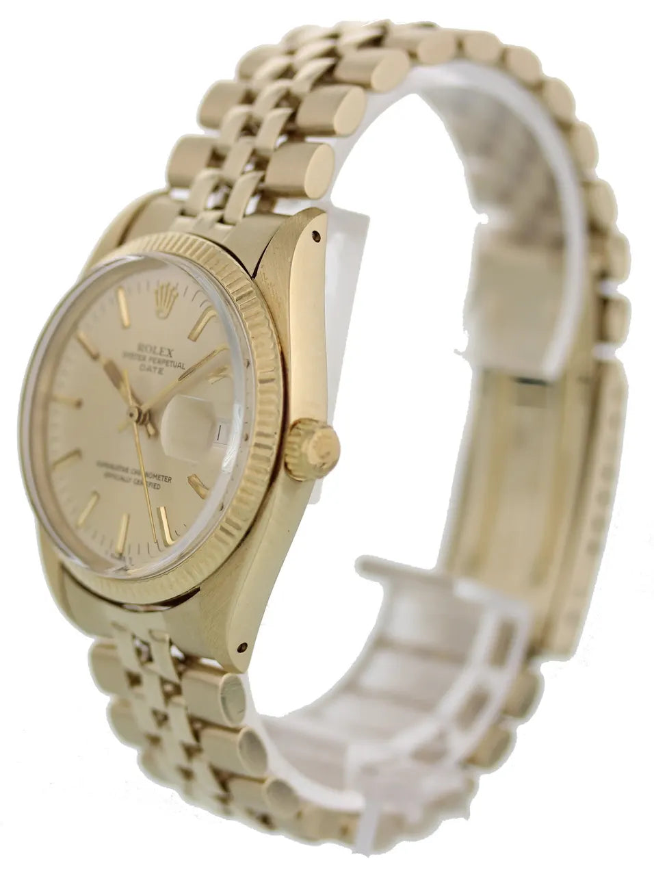 Rolex Oyster Perpetual Date gold Jubilee - Hình 2
