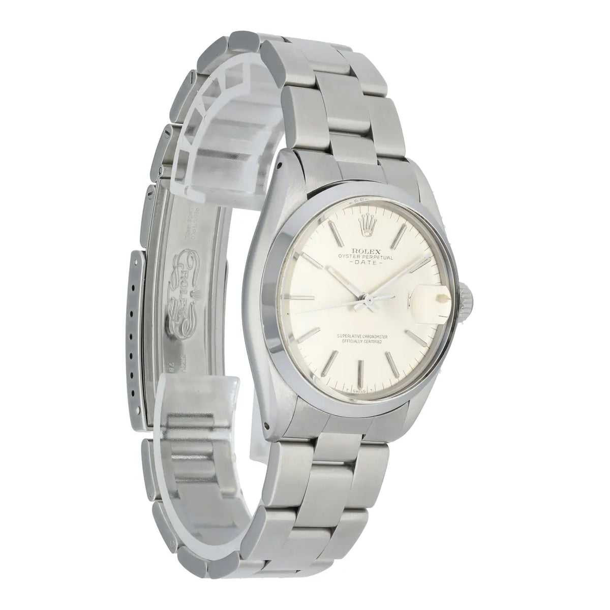 Rolex Silver Dial Steel Watch - Hình 2