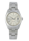 Rolex Silver Dial Steel Watch