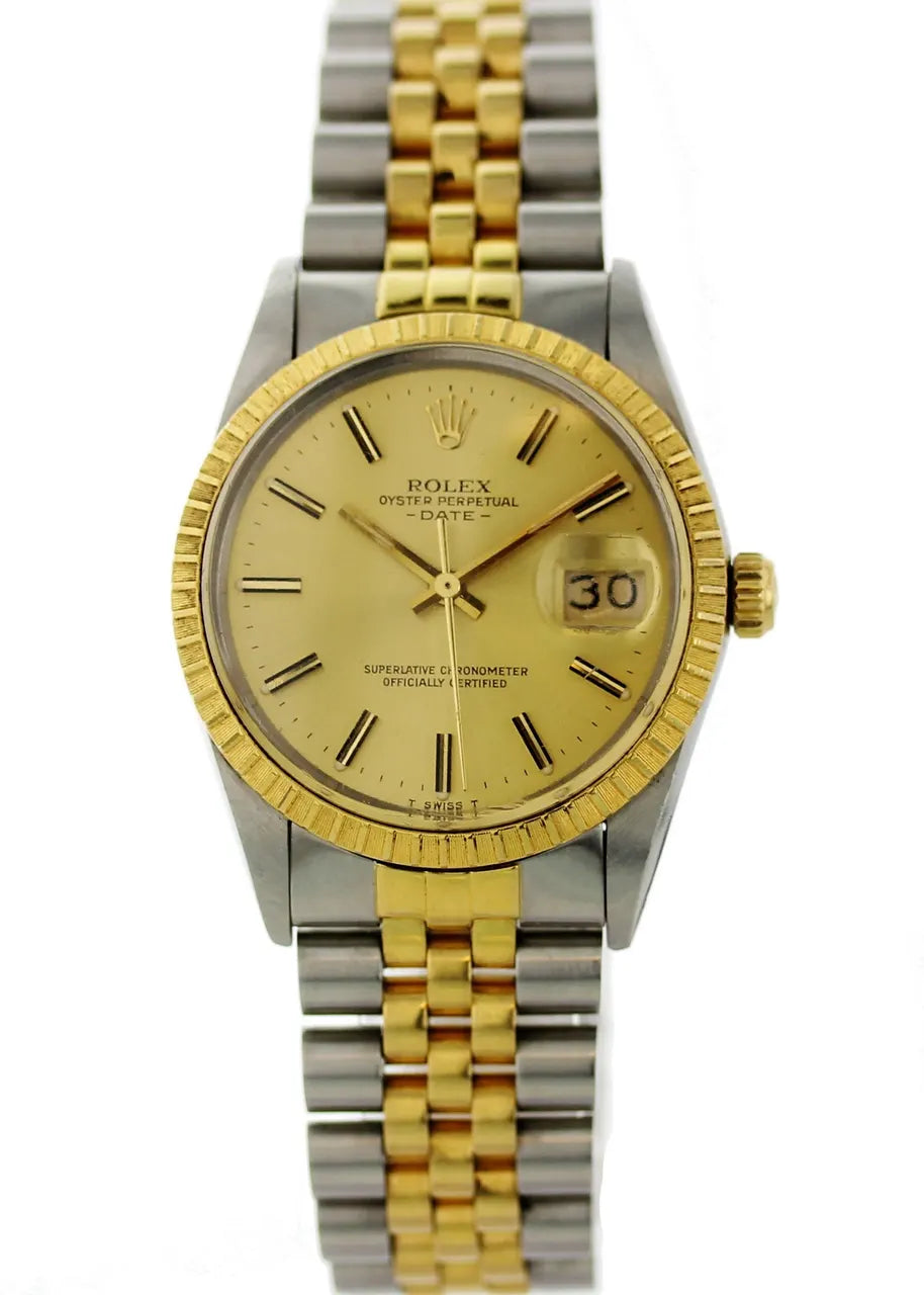 Rolex Oyster Perpetual Date Two-Tone Gold Dial - Hình 2
