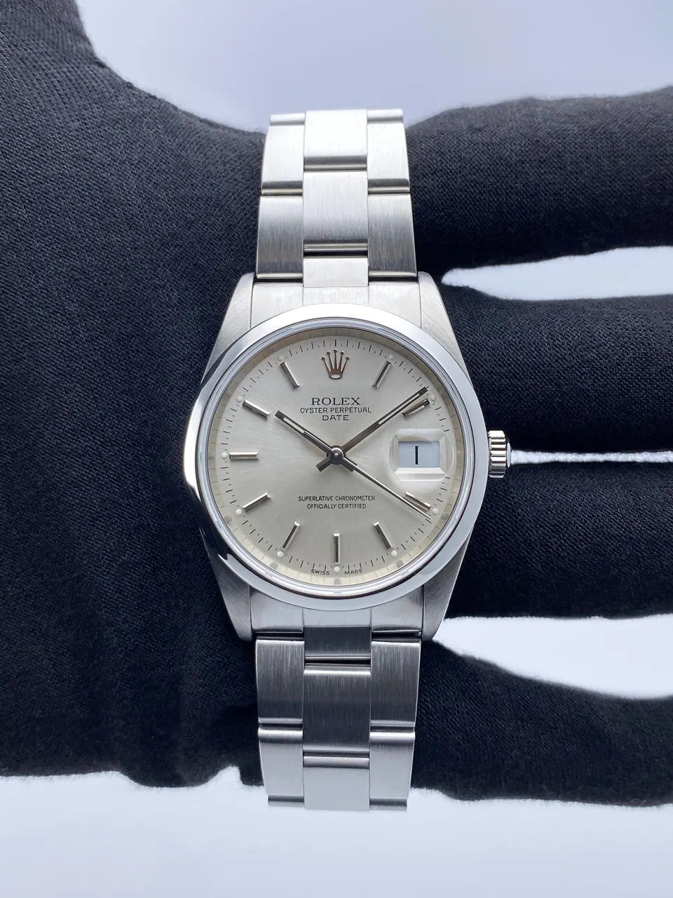 oyster Rolex Silver Dial Stainless Steel - Hình 2