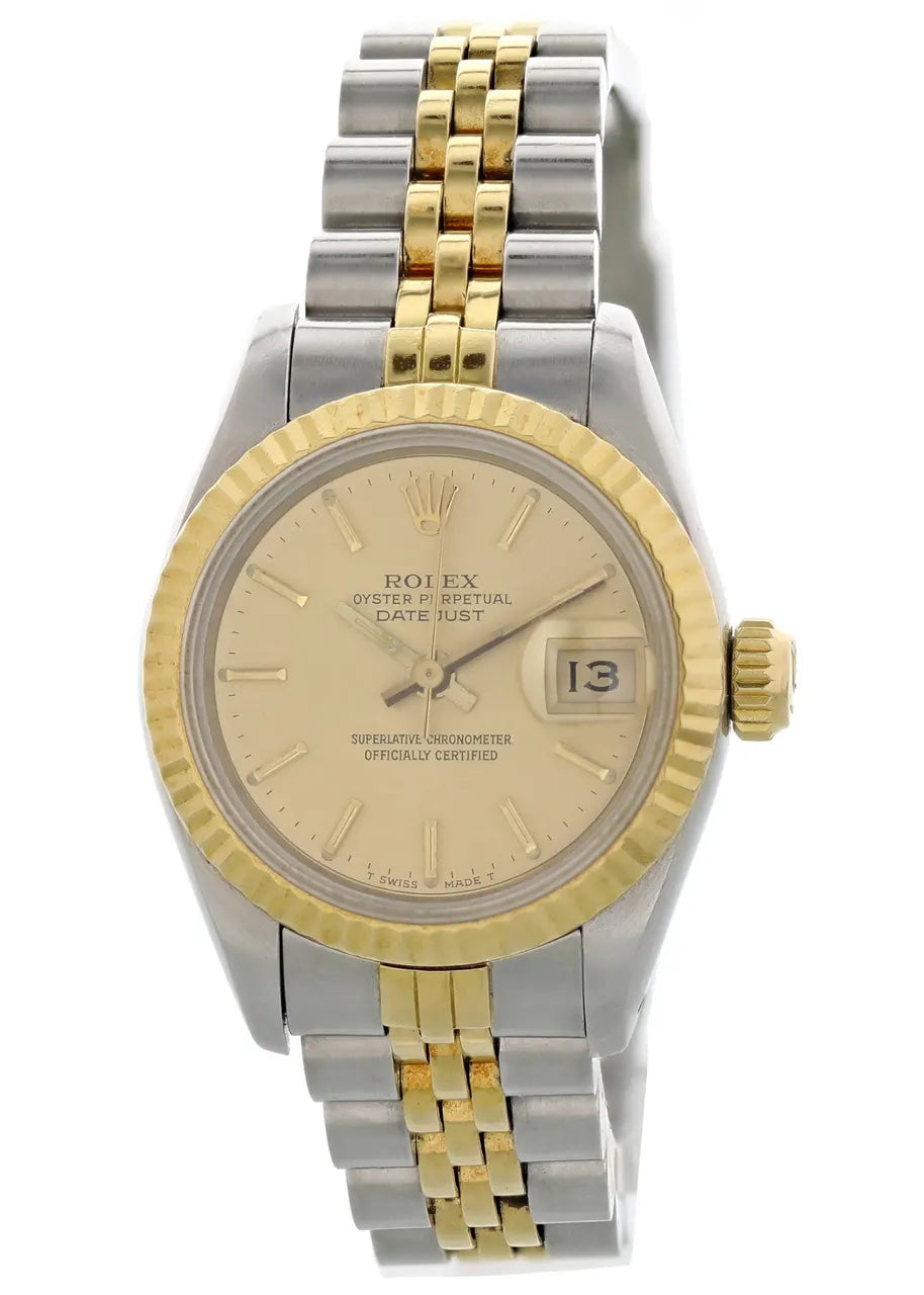 datejust Rolex Two-Tone Champagne Dial - Hình 2