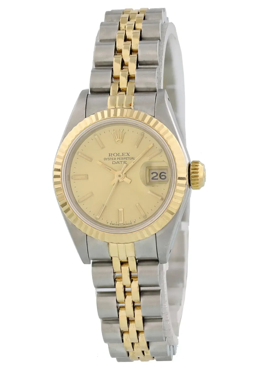 Rolex Gold Steel Champagne