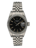 Rolex Black Dial Steel Bracelet