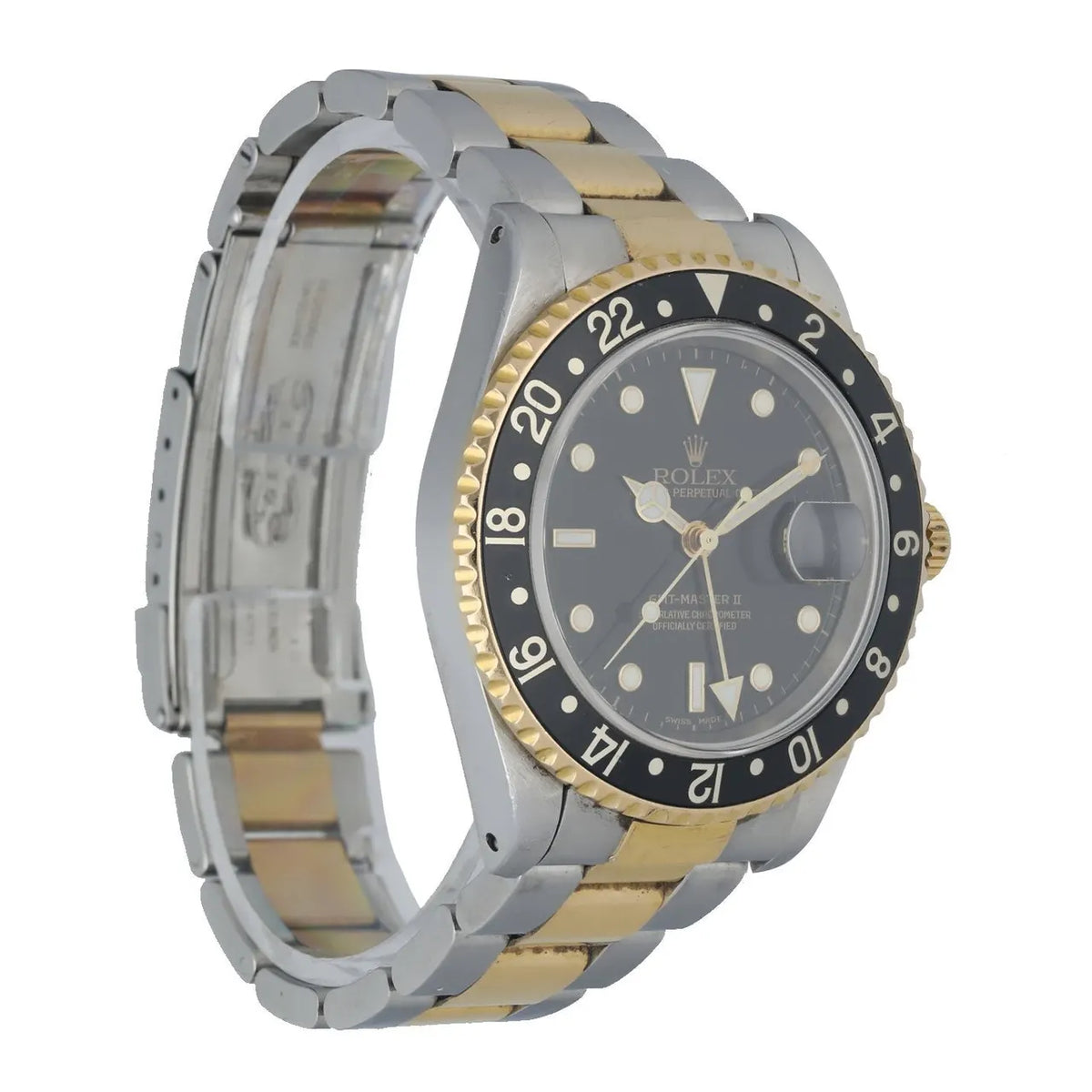 black bezel Rolex GMT-Master II Two-Tone