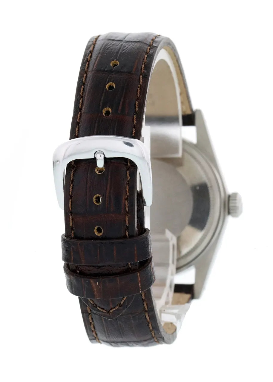 Rolex Silver Dial Leather - Hình 4