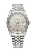 jubilee Rolex Datejust Silver Linen Dial