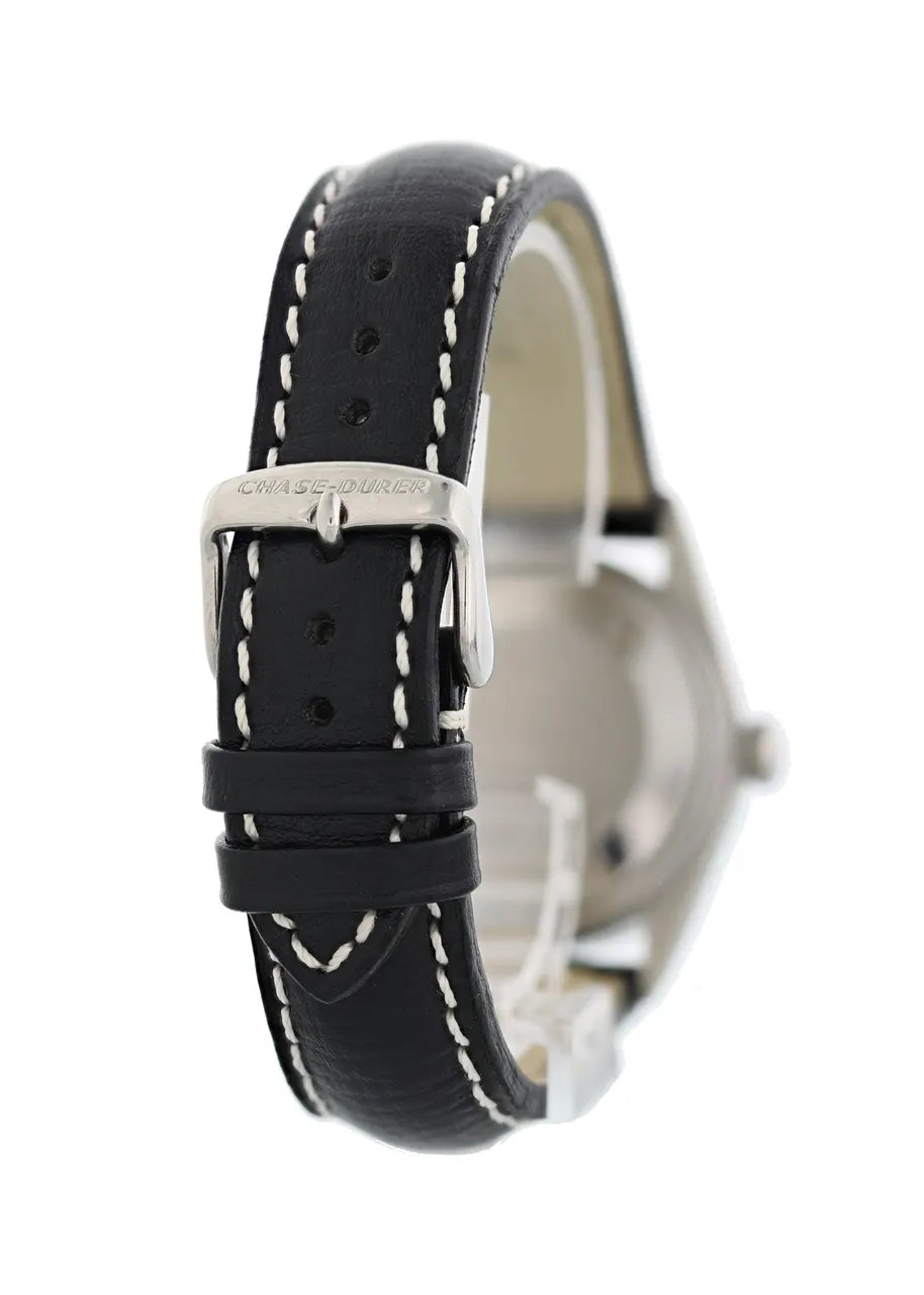 Rolex Datejust White Dial Black Leather - Hình 7