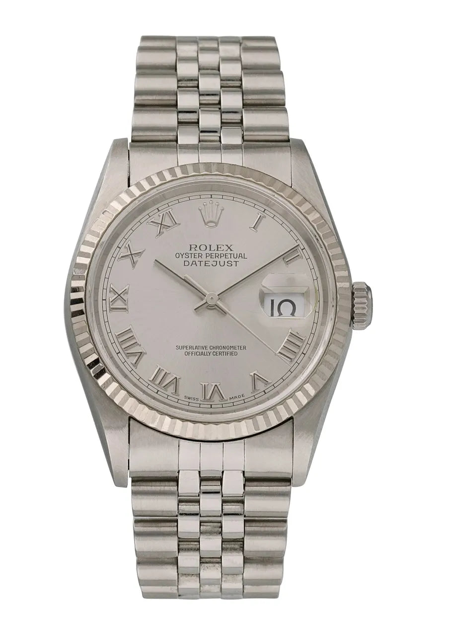 Rolex Datejust Silver Roman Dial - Hình 2