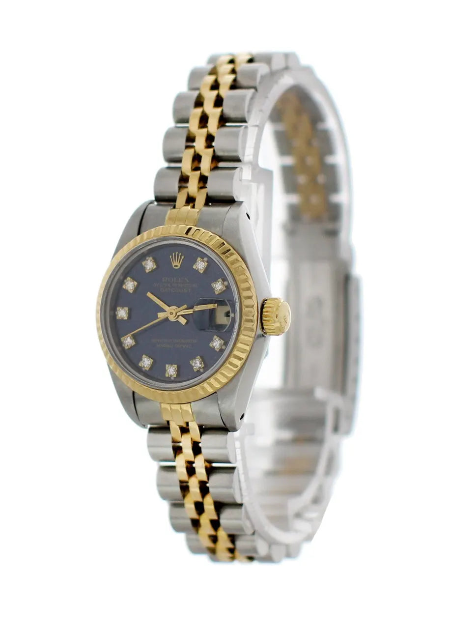 dial two Rolex Blue Diamond Datejust - Hình 5