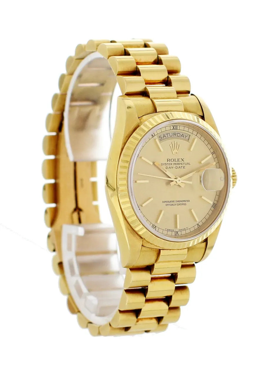 Rolex Day-Date Gold Champagne bracelet - Hình 4