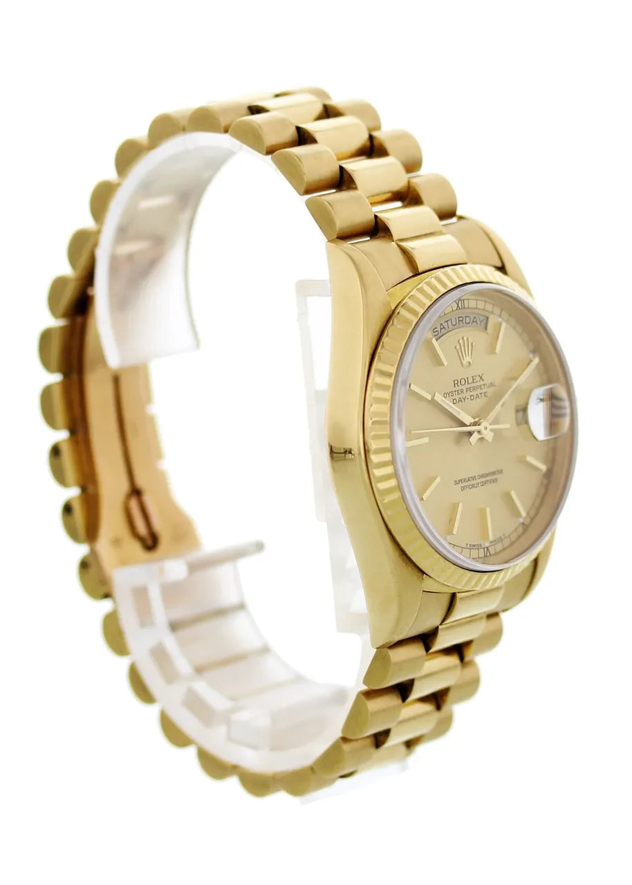 Rolex Day-Date Gold Champagne Dial president bracelet - Hình 3