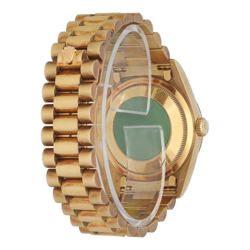 day date Rolex Gold Diamond Watch - Hình 4