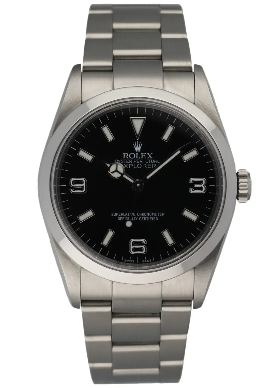 Rolex Explorer Black Dial steel