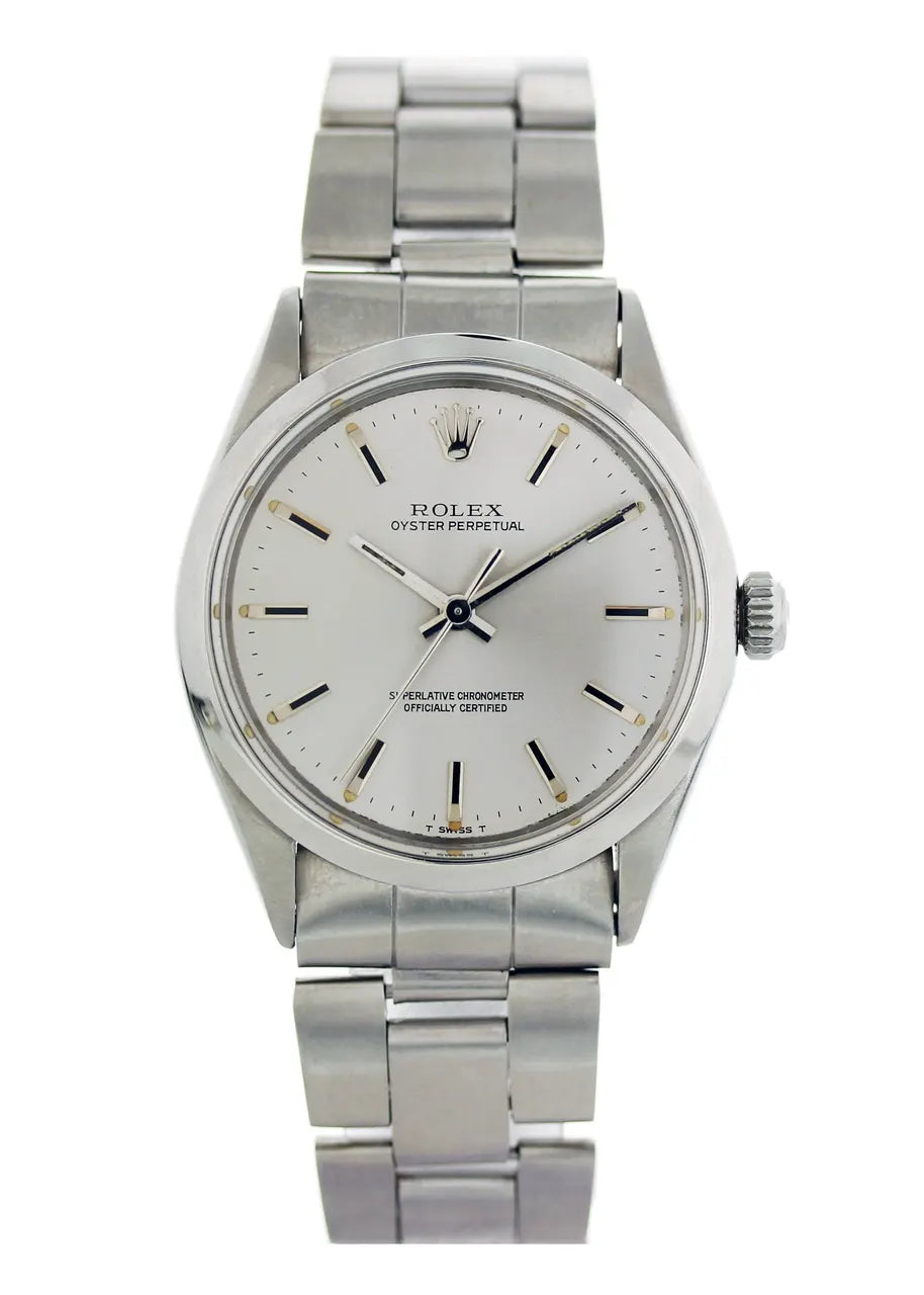 Rolex Silver Dial Watch oyster - Hình 2