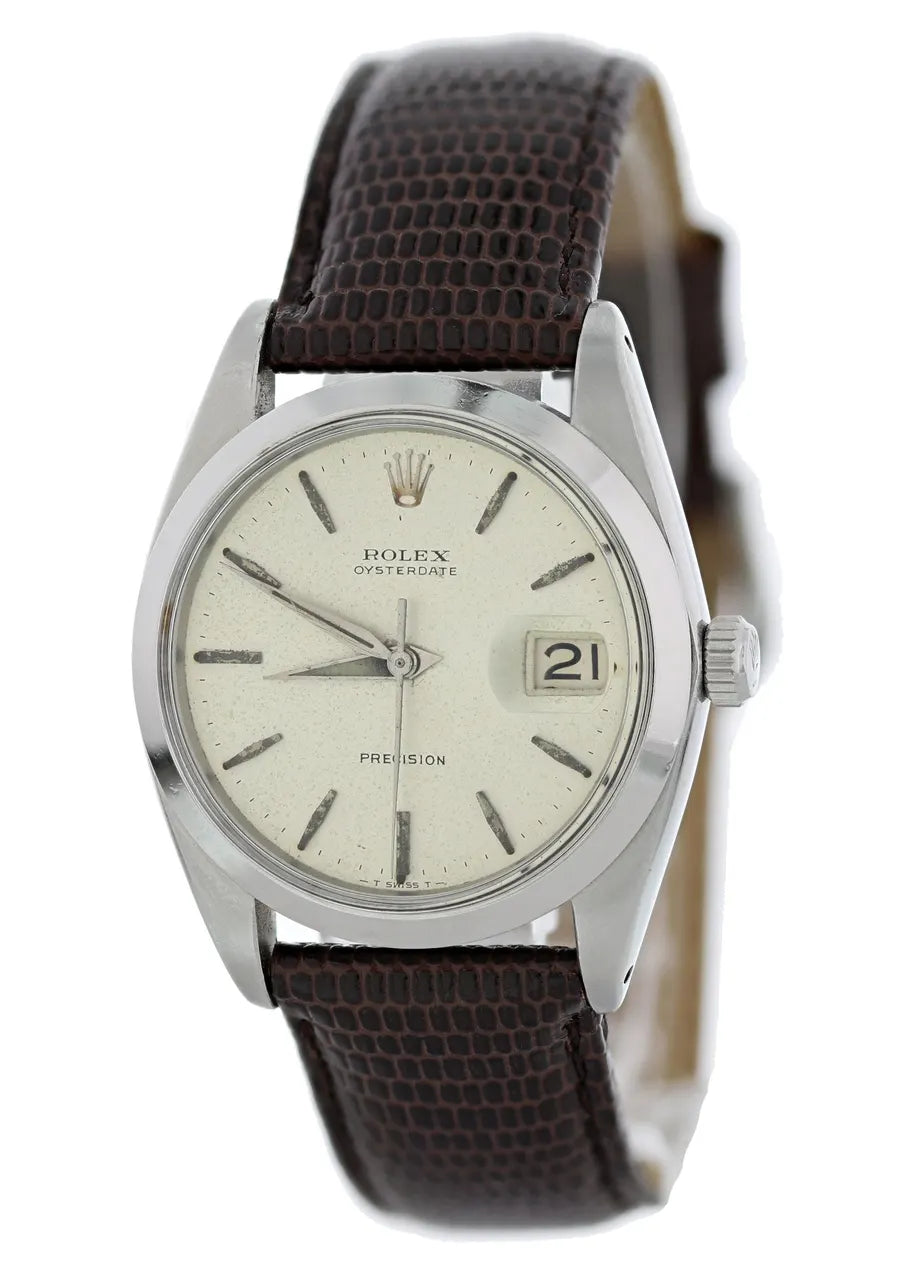 Rolex Oysterdate Brown Leather