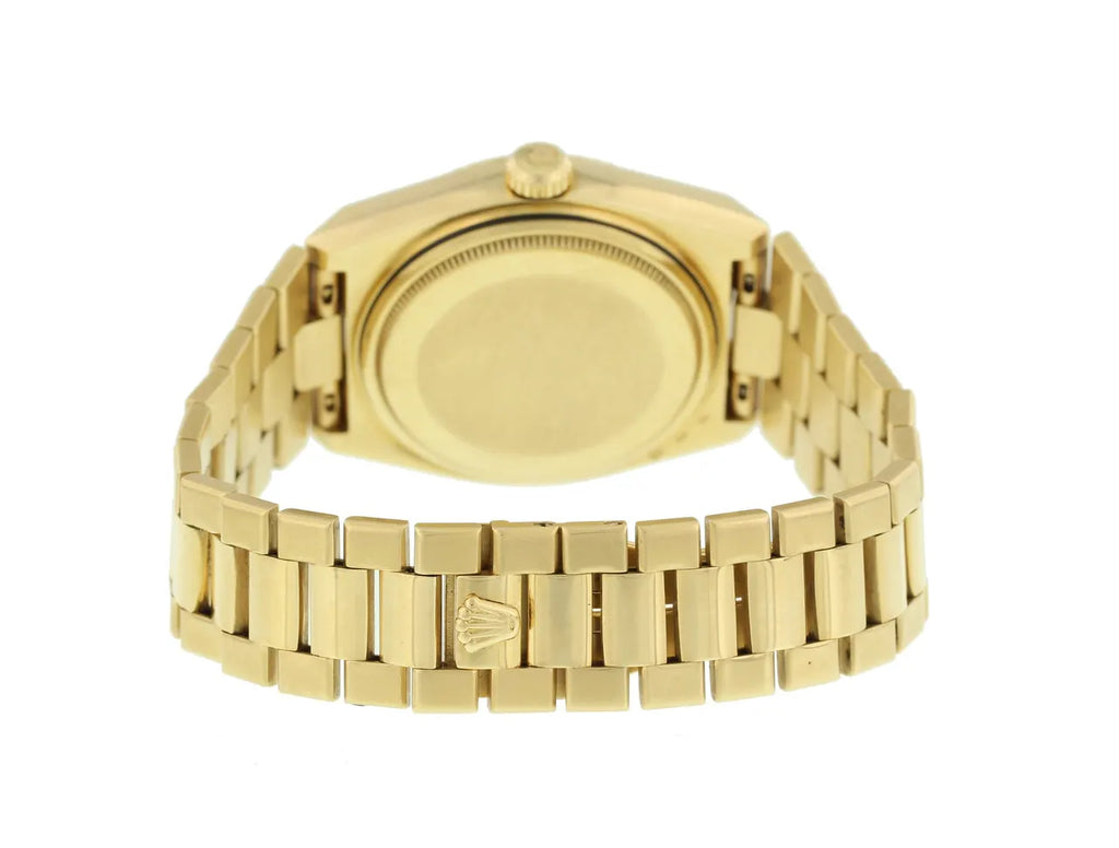 Rolex Gold Brown Wood Dial - Hình 4