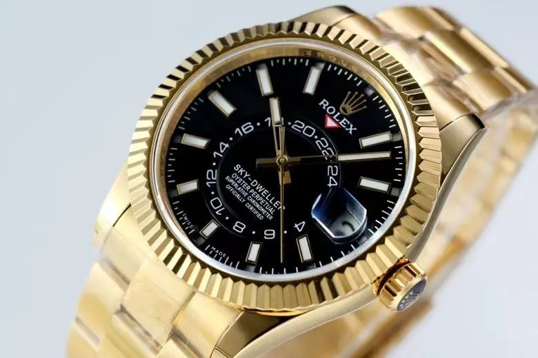 Rolex Gold Black Sky-Dweller - Hình 6