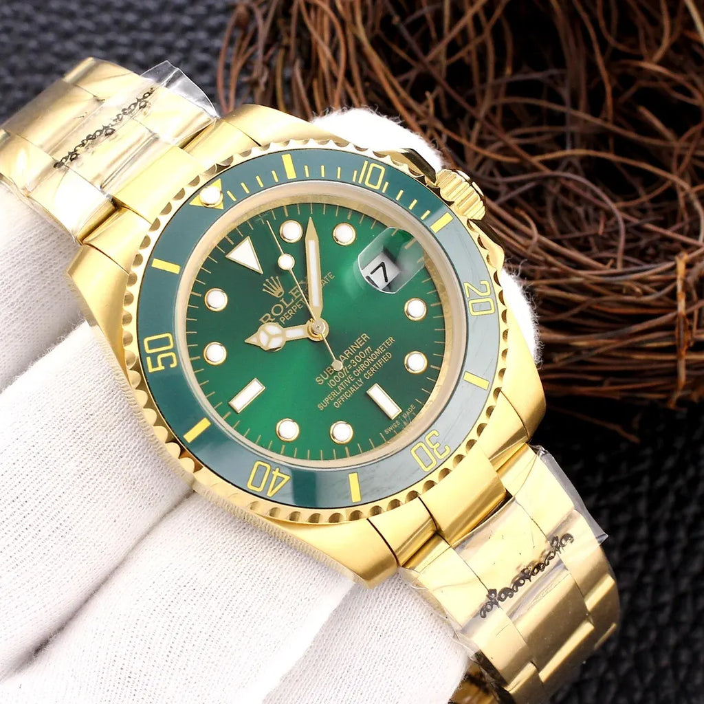 Rolex Gold Submariner Green