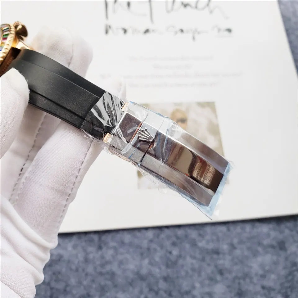 Rolex Rose Gold Rainbow - Hình 3