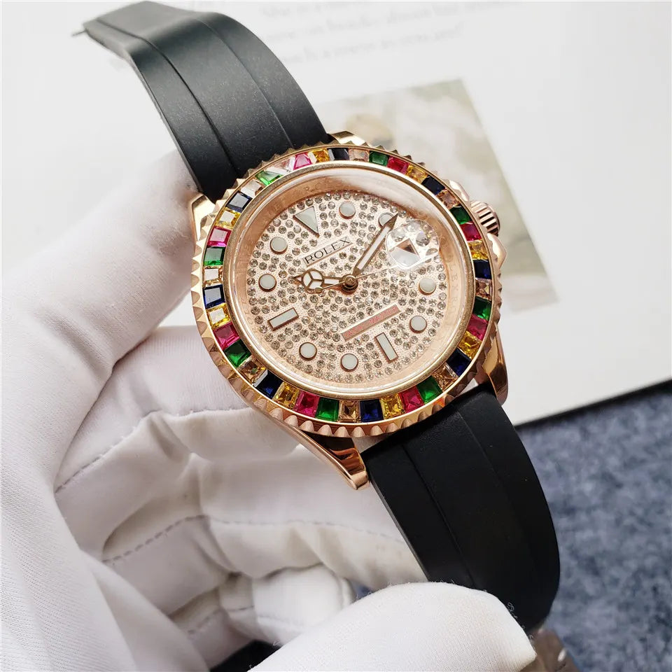 Rolex Rose Gold Rainbow - Hình 6