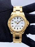 white Rolex Yacht-Master Gold