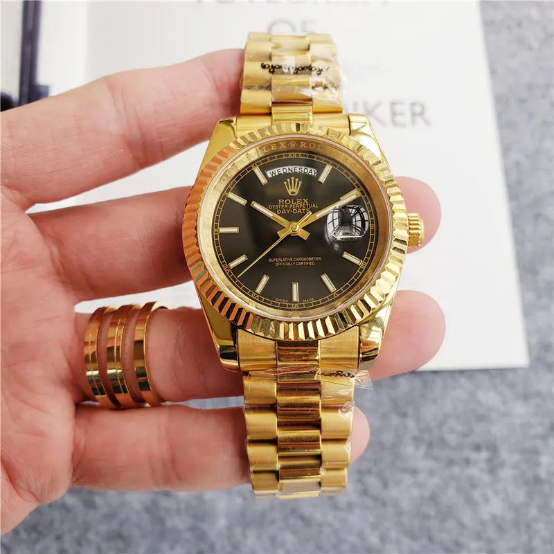 Rolex Gold Black Dial