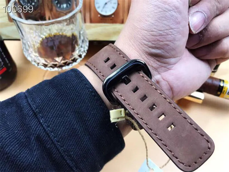 m2 SevenFriday Brown Leather Watch - Hình 2