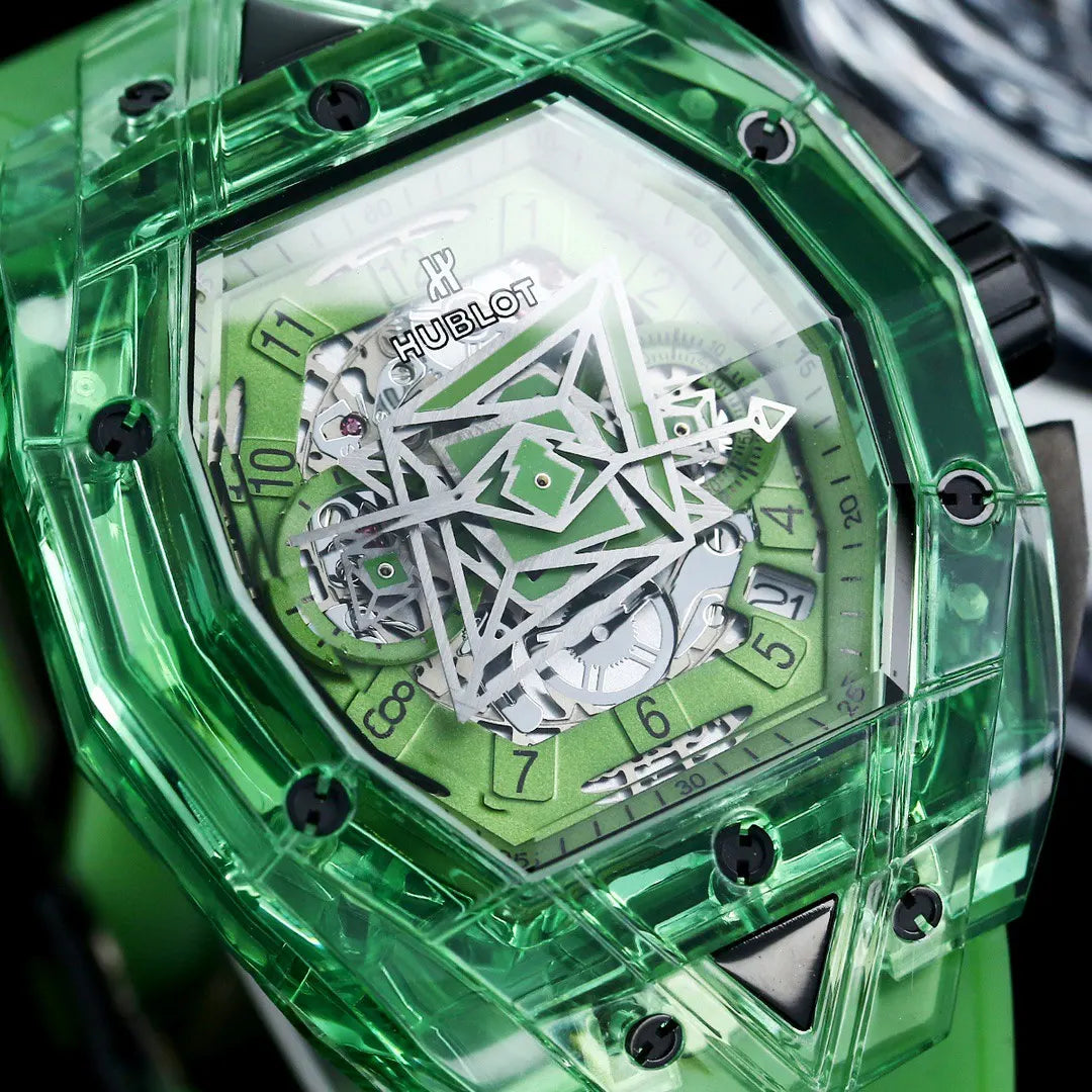 Hublot Green Sapphire Tourbillon - Hình 3
