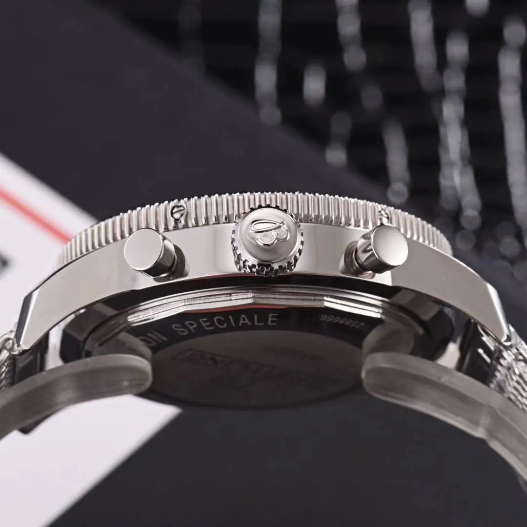 Breitling Steel Mesh Chronograph - Hình 3
