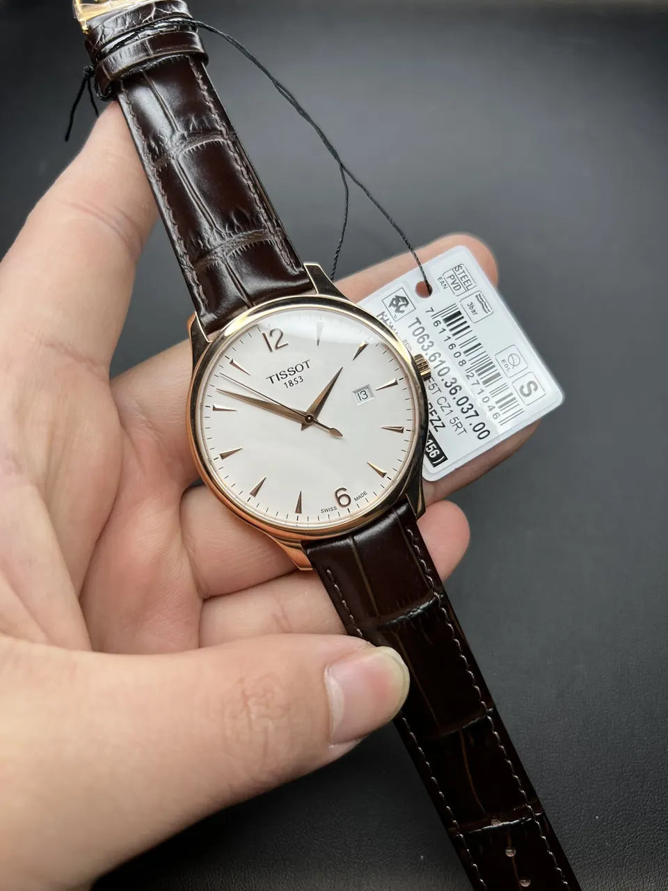 everytime Tissot Rose Gold Leather - Hình 6