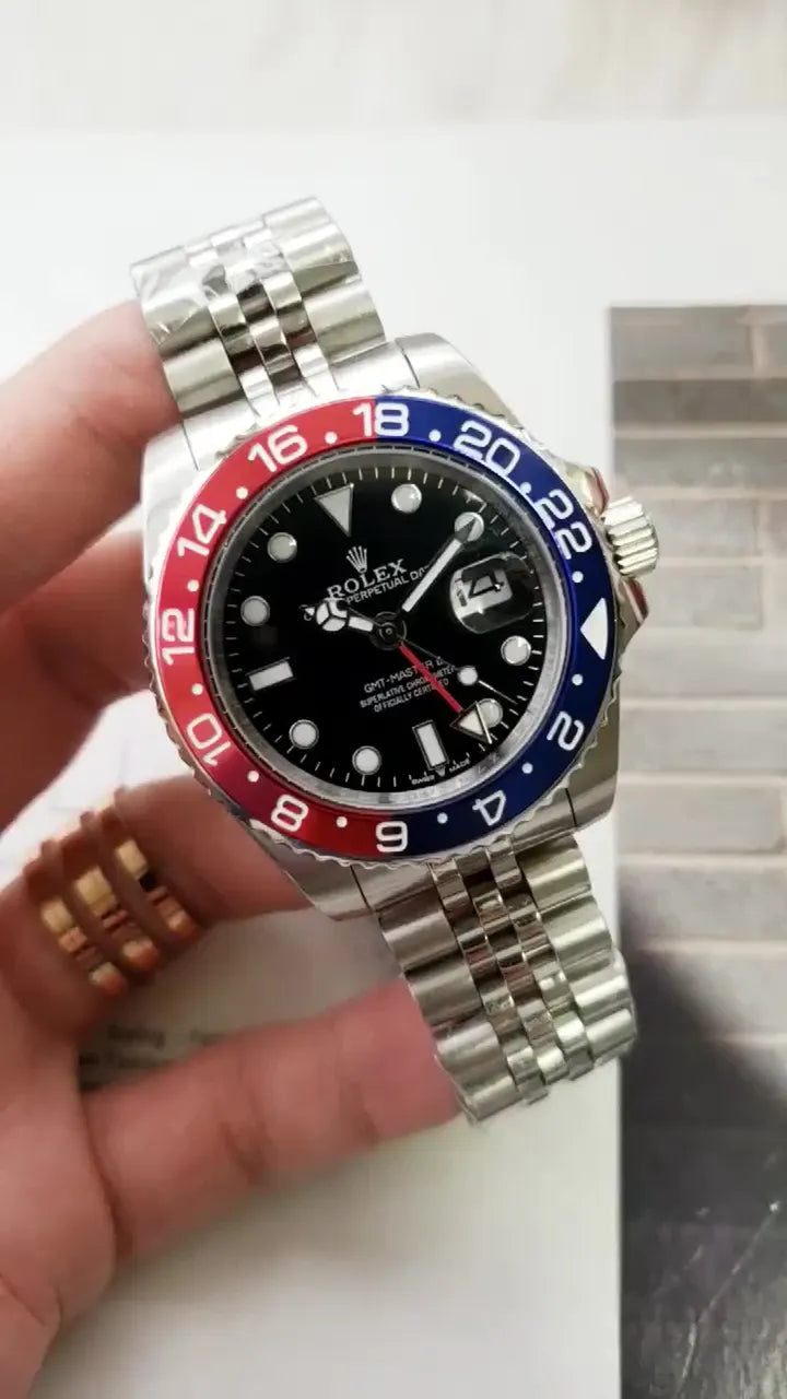 gmt Rolex Pepsi Bezel Steel - Hình 2