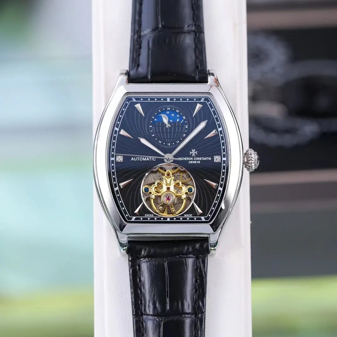 Vacheron Constantin Black Alligator – Open Heart Automatic