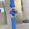 Blue Agate Clover Watch