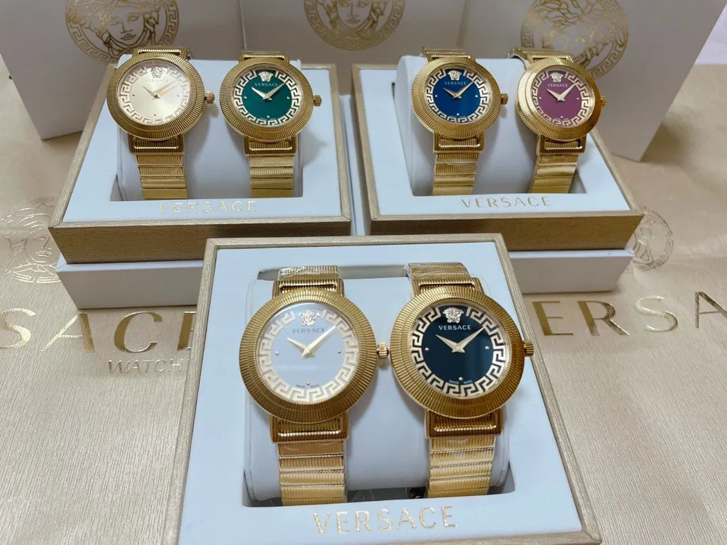 Versace Gold Dial Watch - Hình 14