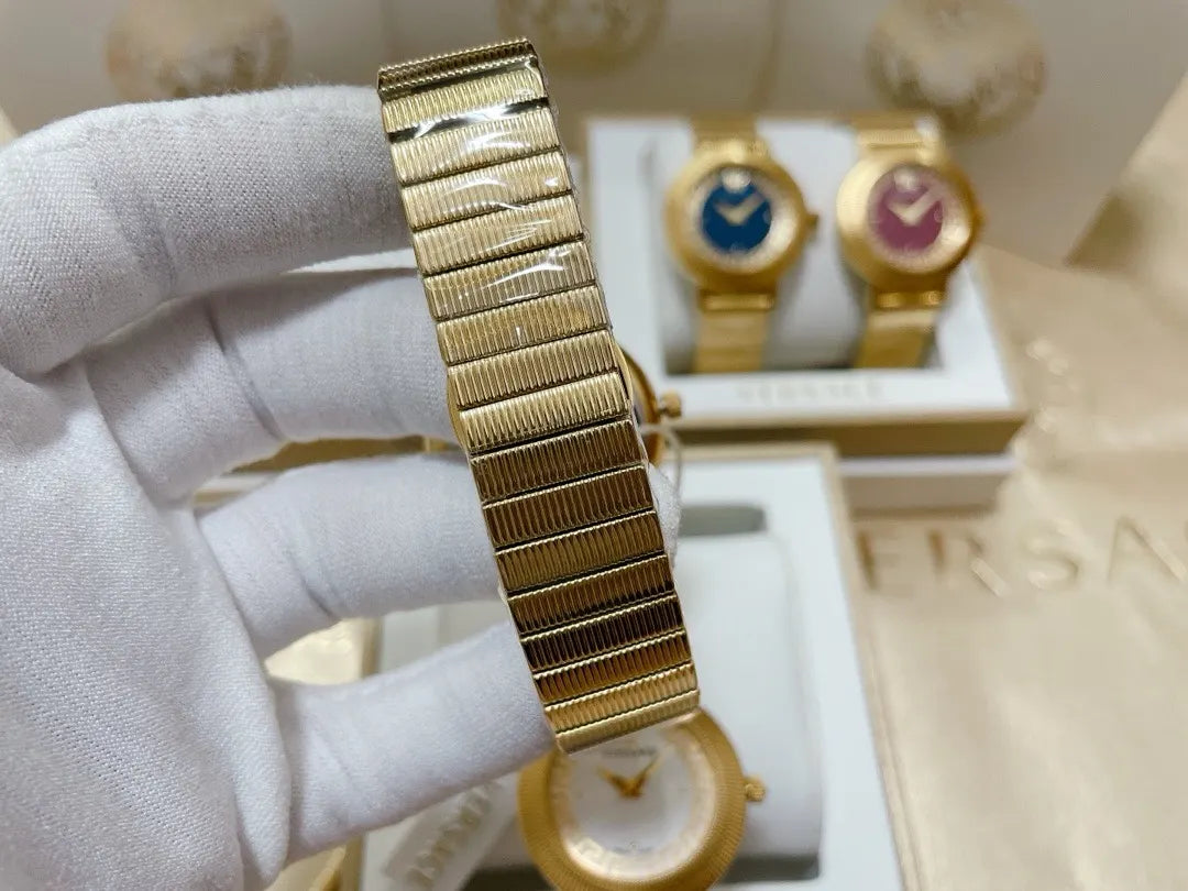 Versace Gold Dial Watch - Hình 9