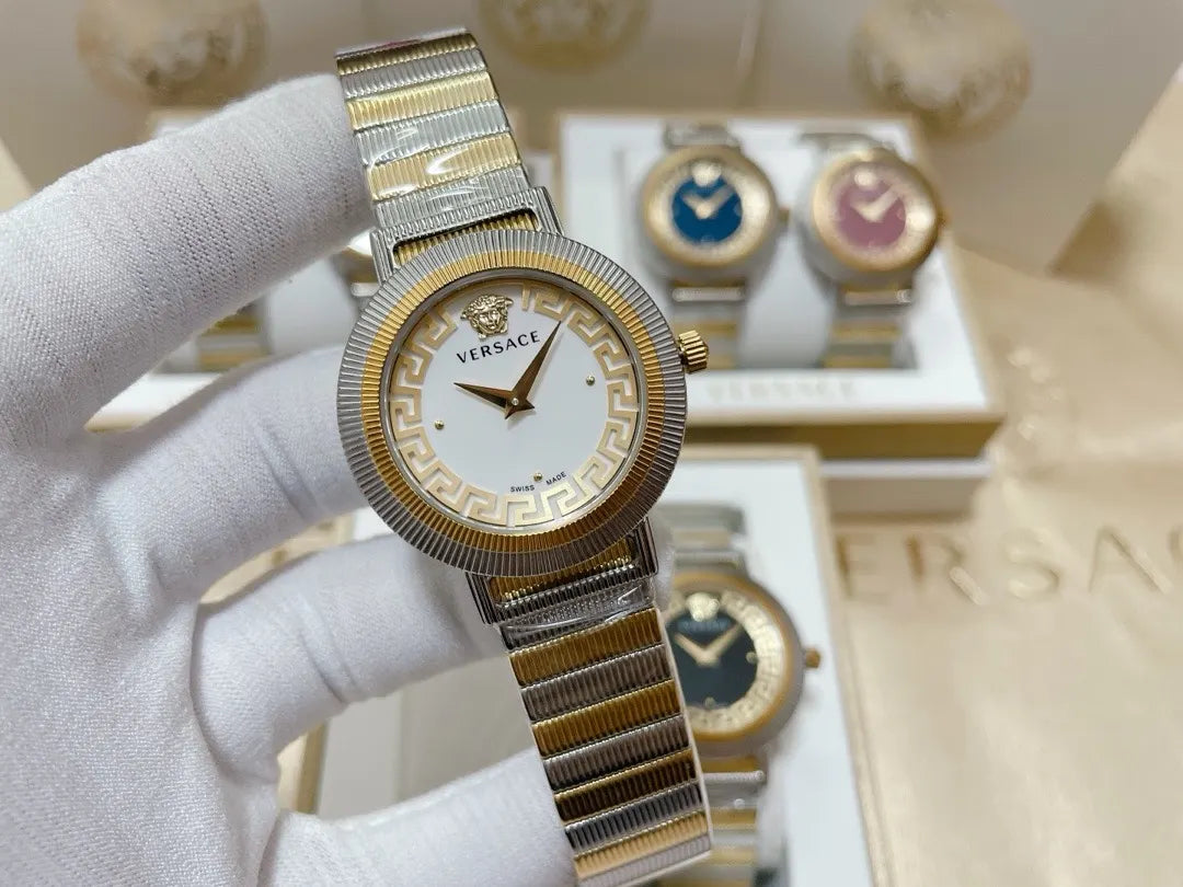 Versace Gold Dial Watch - Hình 7