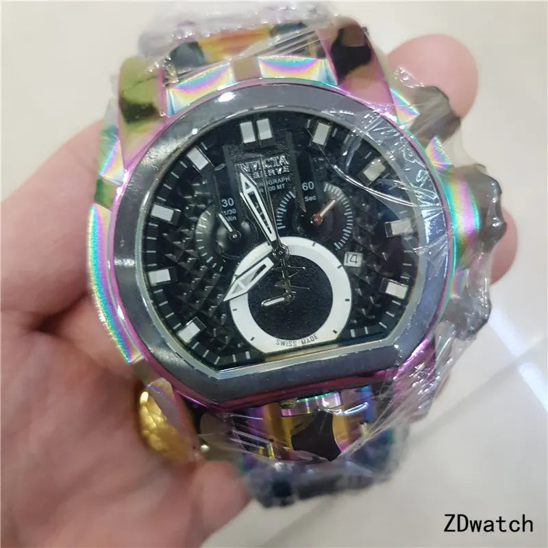 Invicta Gold Tone Chronograph - Hình 4